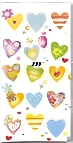 'Colourful Hearts' Pack of hankies Bakeware & More