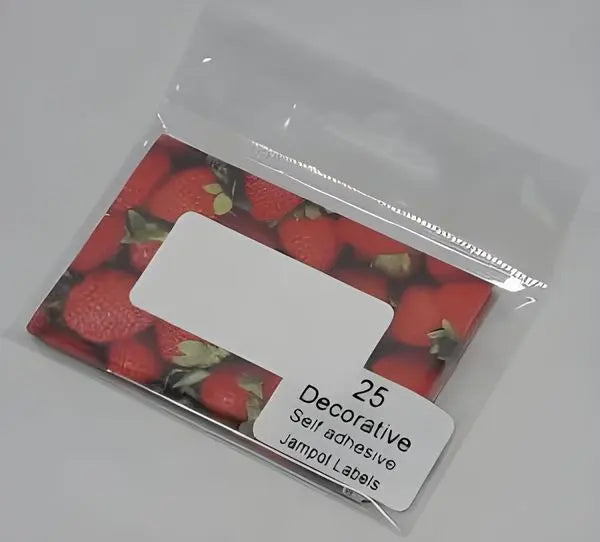 Strawberry Design Jampot Labels Bakeware & More