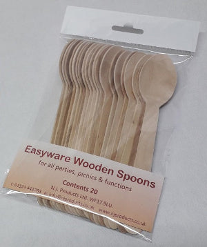 Wooden Dessert Spoons