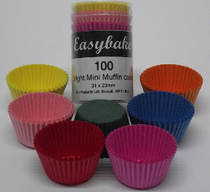 Bright Mini Muffin Cases