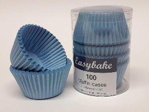 Individual Brights Muffin Cases - Blue