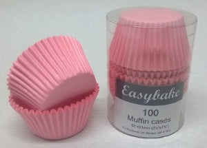 Individual Brights Muffin Cases - Light Pink