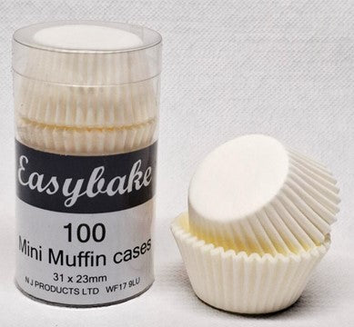 White Mini Muffin Cases