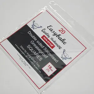 18cm (7") Siliconised Greaseproof Squares Bakeware & More