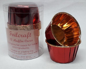 Red Foilcraft Stand-Alone Muffin Cases
