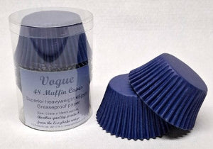 Navy Blue Vogue Muffin Cases