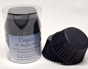 Black Vogue Muffin Cases