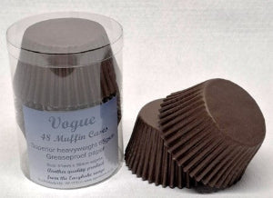 Chocolate Brown Vogue Muffin Cases