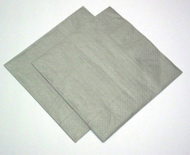 Deeptone 33cm 3 Ply Napkins - Silver