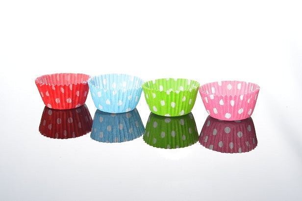 Polka Dot Assorted Mini Muffin Cases