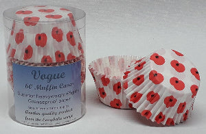 Poppy Vogue Muffin Cases