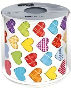 'Colourful Hearts' Novelty Loo Roll Bakeware & More