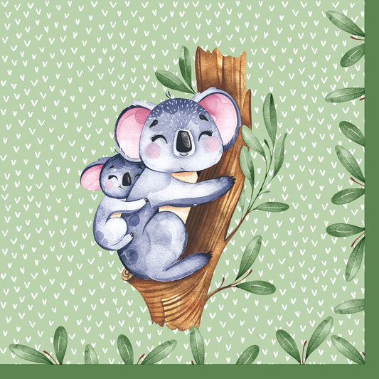 'Koalas' 33cm 3 Ply Napkins