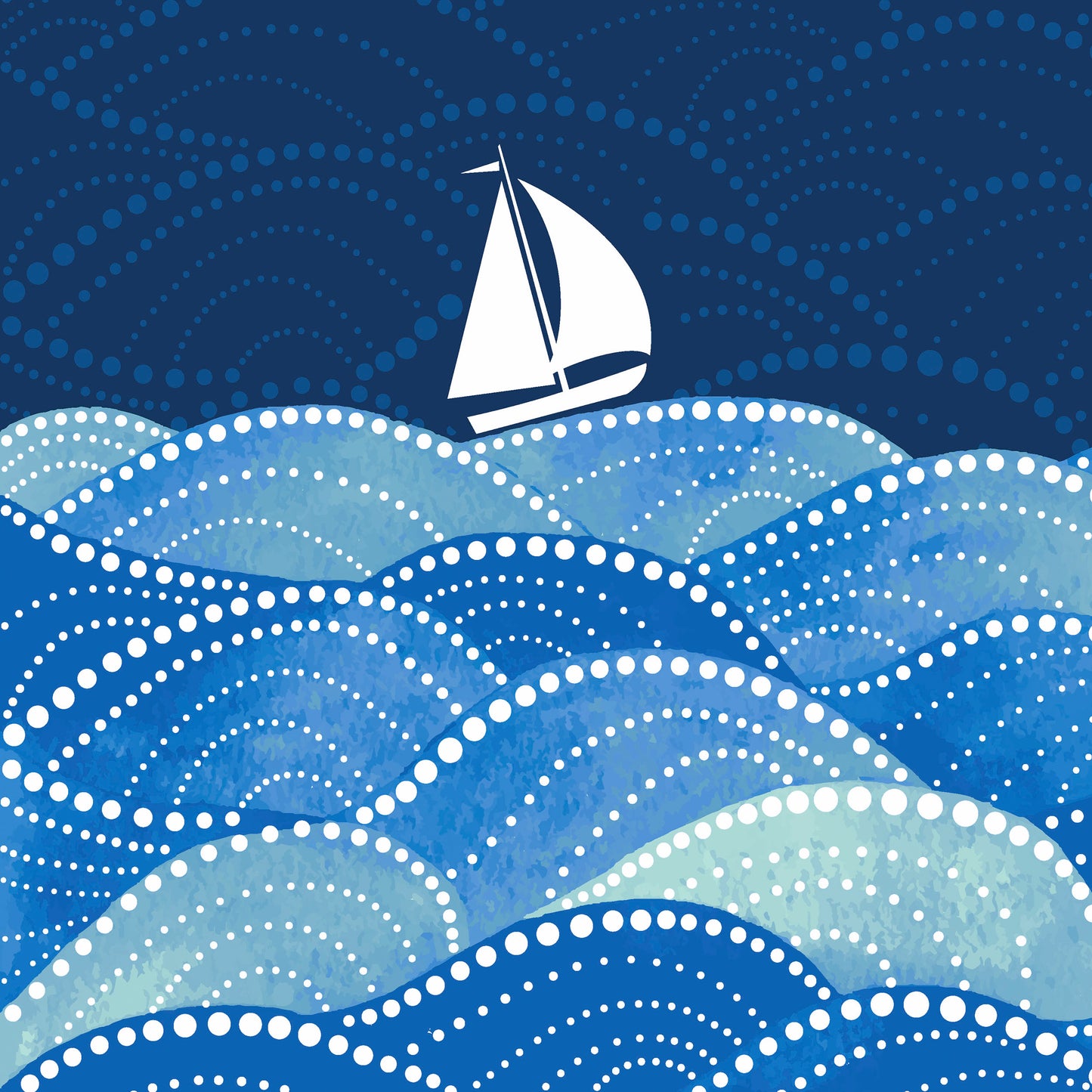 'Sailing' 33cm 3 Ply Napkins