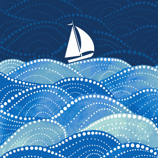 'Sailing' 33cm 3 Ply Napkins