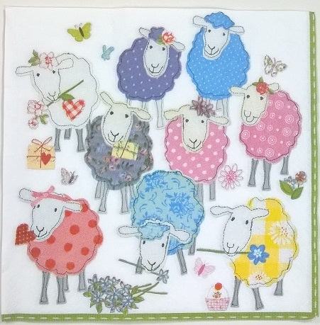 'Patchwork' 33cm 3 Ply Napkins