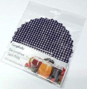 Red & Blue Gingham Jam Pot Cover
