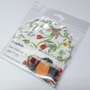 Floral Jam Pot Cover