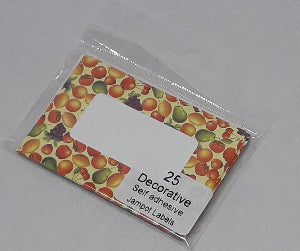 Fruit Design Jampot Labels
