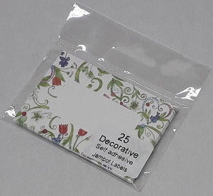 Floral Design Jampot Labels