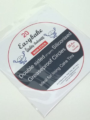 25.4cm (10") Siliconised Greaseproof Circle