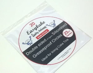 23cm (9") Siliconised Greaseproof Circle