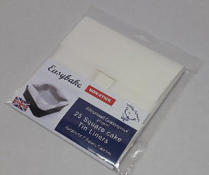 18cm (7") Square cake Tin Liners