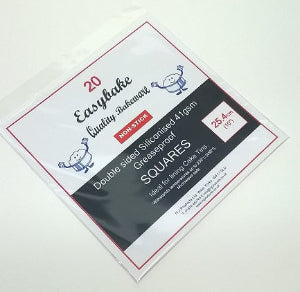 25.4cm (10") Siliconised Greaseproof Squares