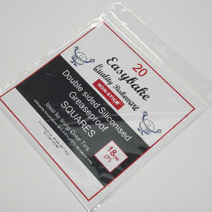 18cm (7") Siliconised Greaseproof Squares