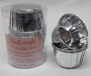 Silver Foilcraft Stand-Alone Muffin Cases