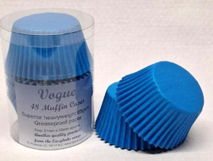 Electric Blue Vogue Muffin Cases