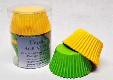 Yellow/Green Vogue Muffin Cases Bakeware and more