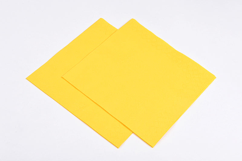 Deeptone 33cm 3 Ply Napkins - Primrose