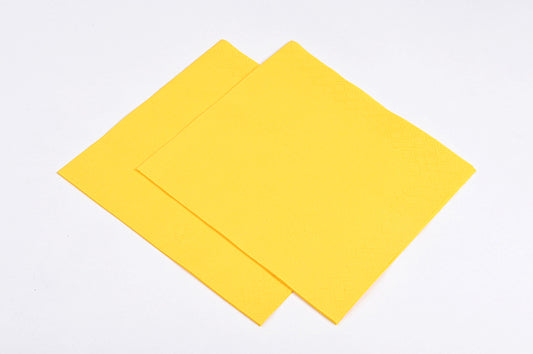 Deeptone 33cm 3 Ply Napkins - Primrose