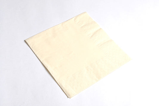 Deeptone 33cm 3 Ply Napkins - Cream