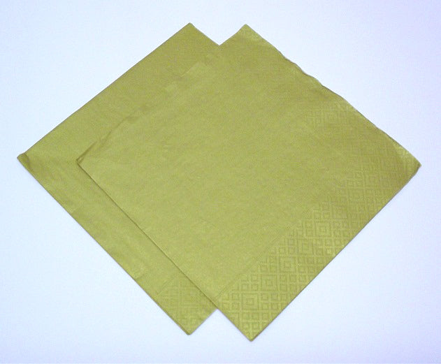 Deeptone 33cm 3 Ply Napkins - Gold