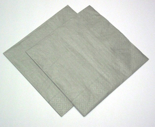 Deeptone 33cm 3 Ply Napkins - Silver