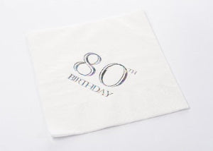 80th Birthday Napkins
