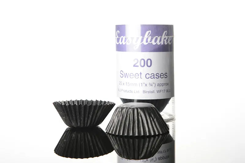 Black Glassine Sweet Cases Bakeware & More
