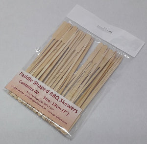 BBQ Paddle Skewers 18cm (7")