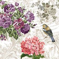 'Charming Garden' 33cm 3 Ply Napkins