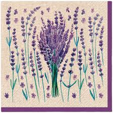 'We Care Lavender Charm' 33cm 3 Ply Napkins