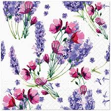 'Fragrant Lavender' 33cm 3 Ply Napkins