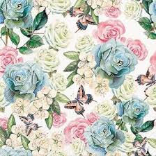 'Powder Garden' 33cm 3 Ply Napkins