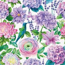 'Purple Delight' 33cm 3 Ply Napkins