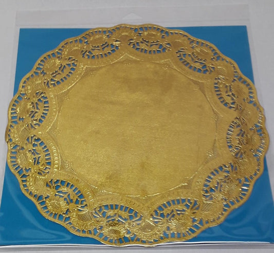 Round Tray Doyleys -Gold