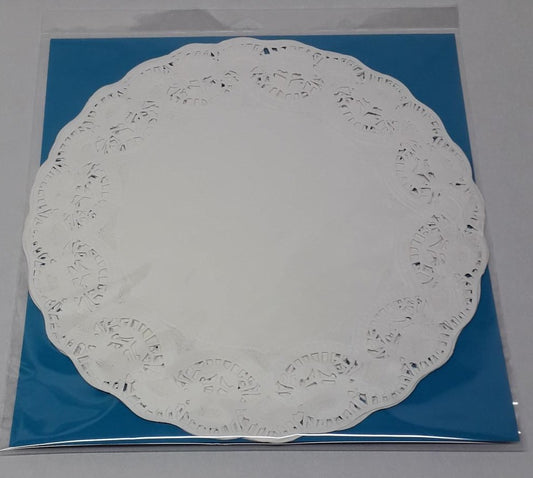 Round Tray Doyleys - White