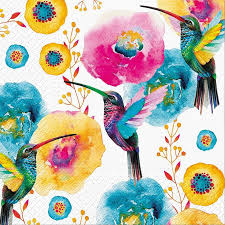 'Hummingbird' 33cm 3 Ply Napkins