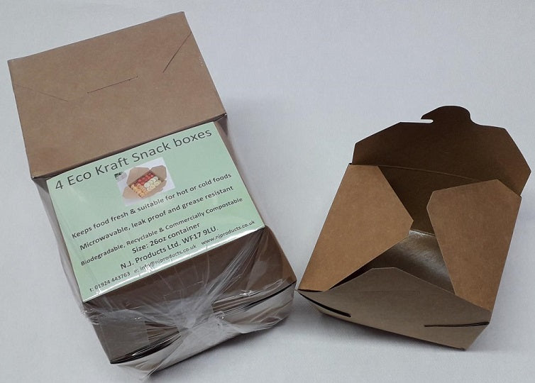 Eco Kraft Snack Boxes - Small
